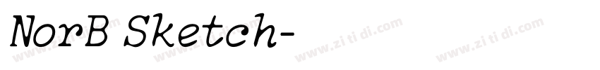 NorB Sketch字体转换 NorB Sketch字体转换
